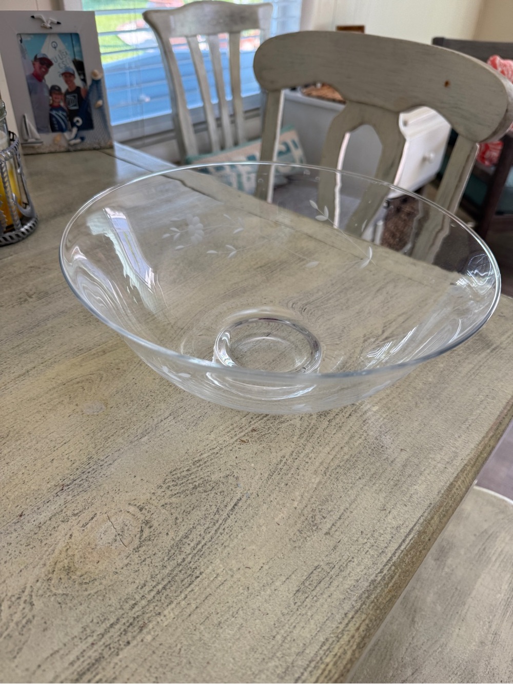 Princess House Hand Blown Crystal Bowl